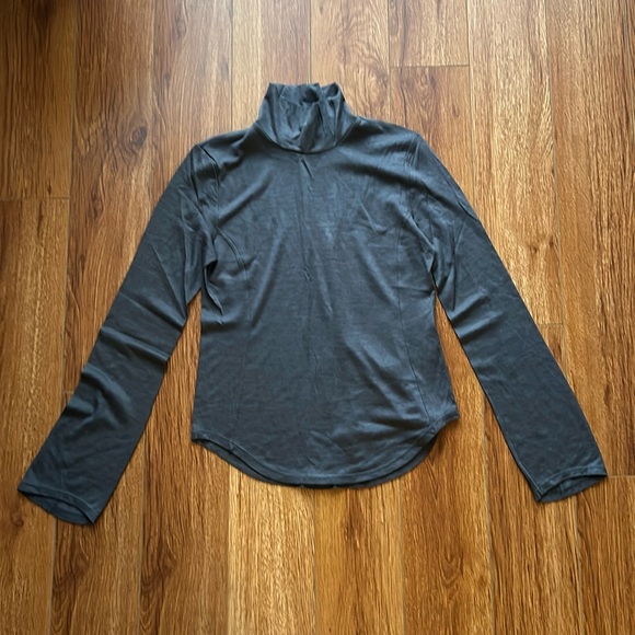 Uniqlo Mame Kurogouchi Wool Blend Turtleneck Long Sleeve T-Shirt Gray XS EUC - Picture 2 of 6